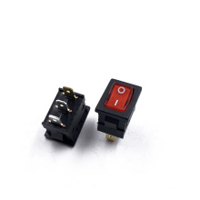 JEC JS-606AL-Q-RB-3H 3 pin micro round 250v  red button rocker switch 6A 250V/10A 125V